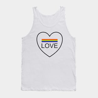 Wording design "LOVE". Design for pride month 2024 Tank Top